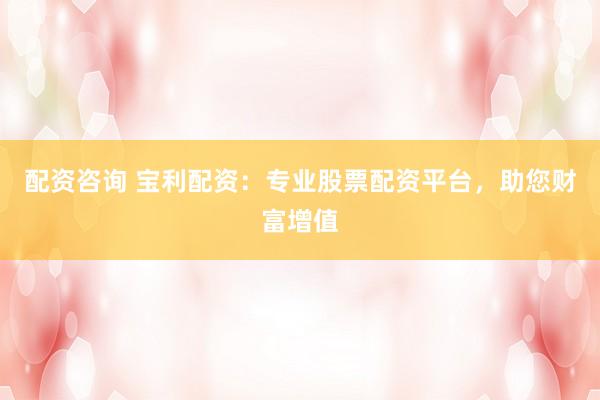 配资咨询 宝利配资：专业股票配资平台，助您财富增值