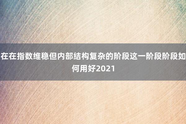 在在指数维稳但内部结构复杂的阶段这一阶段阶段如何用好2021
