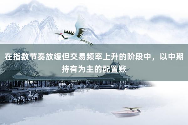 在指数节奏放缓但交易频率上升的阶段中，以中期持有为主的配置账